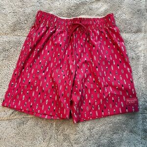 Boys Abercrombie & Fitch Pink Surfboard Swim Trunks